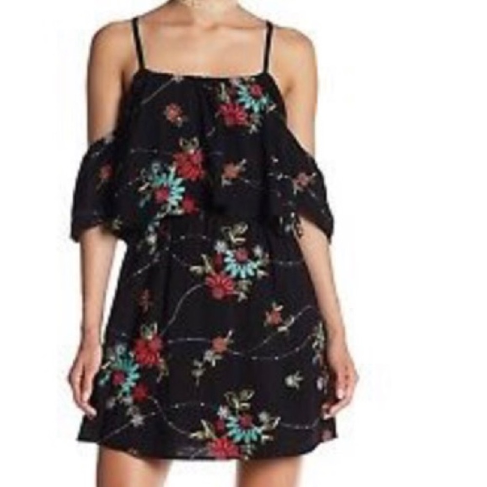 Embroidered floral dress